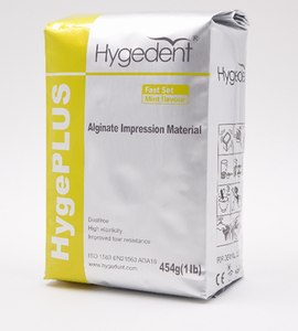 Hygedent Alginate Dust Free High Elasticity 1lb Bag (Setting/phase: HygePlus Super Fast Set Ortho Mint Flavor)